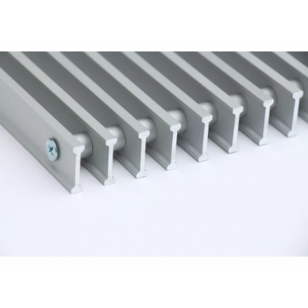 Декоративная решетка Techno Стандарт 190 мм серебро