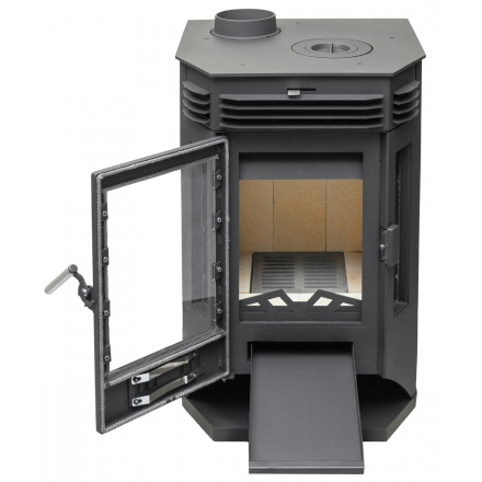 Печь-камин Мета-Бел АОТ 9.0-01 в модификации Москва 9 с плитой