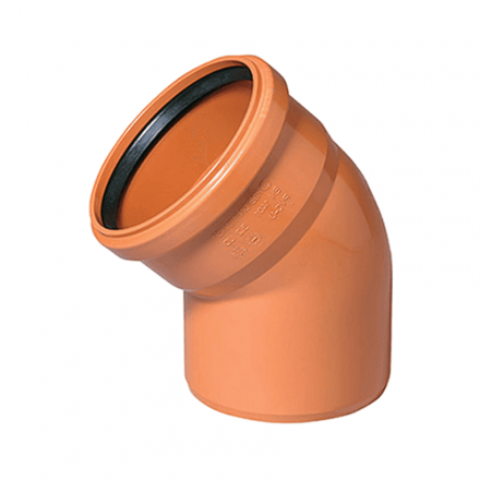 Колено Ostendorf наружное ПВХ 110 мм
