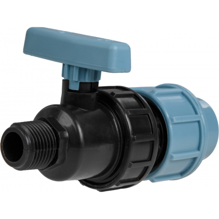 Кран шаровой компрессионный наружная резьба AV ENGINEERING