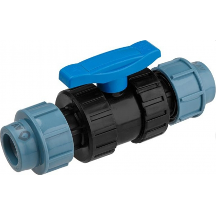 Кран шаровой ПЭ компрессионный AV ENGINEERING