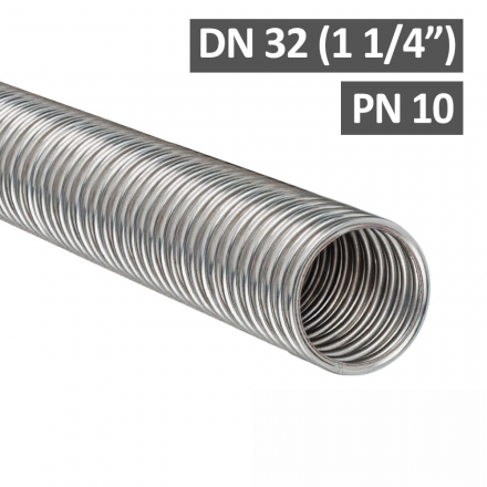 Труба гофрированная из нержавеющей стали Meibes DN32 INOFLEX