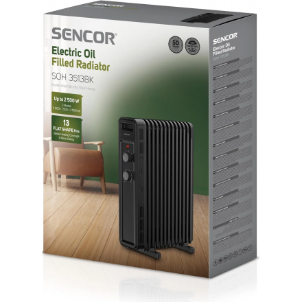 Масляный радиатор Sencor SOH 3513BK