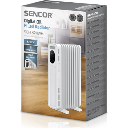 Масляный радиатор Sencor SOH 6211WH