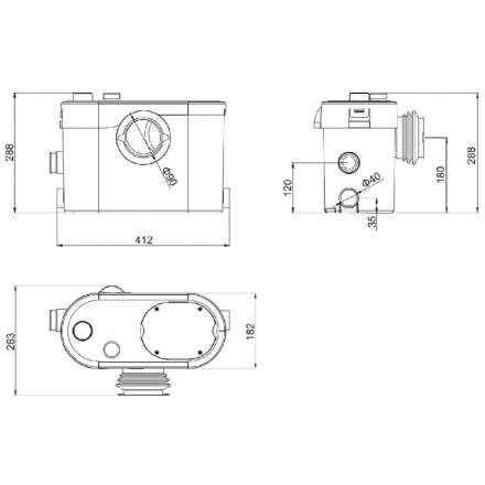 Установка канализационная WILO RLS 3 FWC
