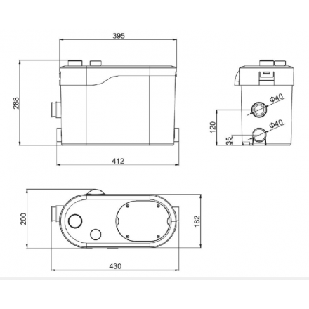 Установка канализационная WILO RLS 3