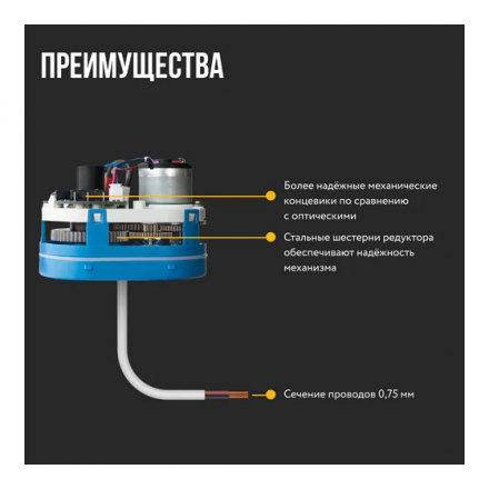 Кран шаровой с электроприводом Stahlmann 1/2F 12В
