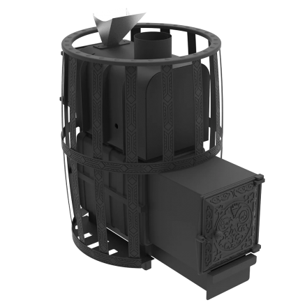 Печь для бани Березка Воевода 20 ДТ-4 сетчатый кожух