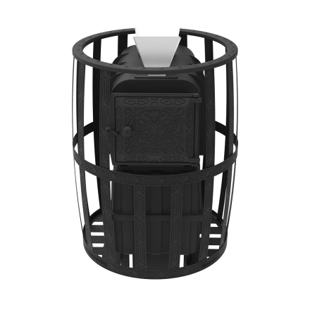 Печь для бани Березка Воевода 20 ДТ-4 сетчатый кожух