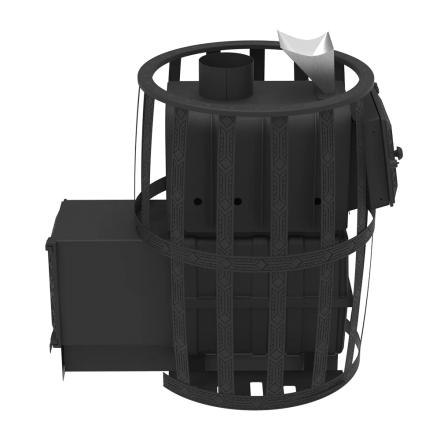 Печь для бани Березка Воевода 20 ДТ-4 сетчатый кожух