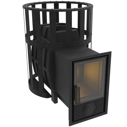 Печь для бани Березка Воевода 15 Д-2 сетчатый кожух