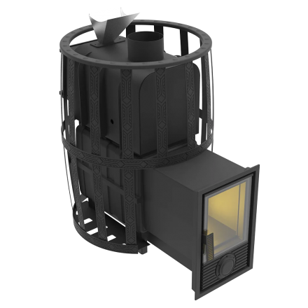 Печь для бани Березка Воевода 20 Д-2 сетчатый кожух