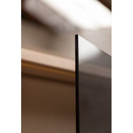 Дверь стеклянная для бани Cooper STANDART 1800x700 графит (коробка ольха)