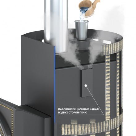 Печь для бани Везувий Скиф Парогенератор Стандарт (ДТ-4)