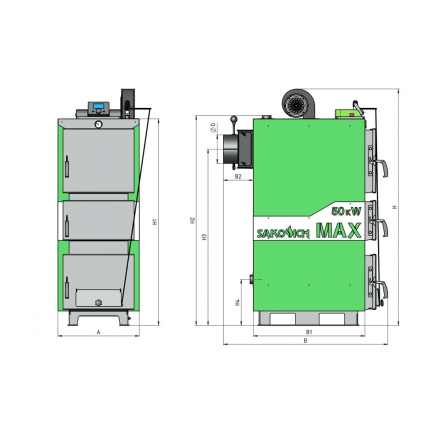 Твердотопливный котел Sakovich Max 125