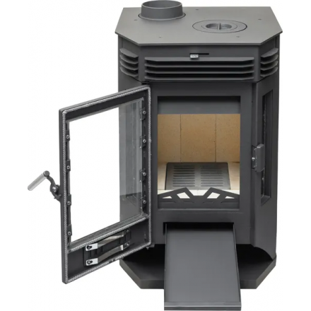 Печь-камин АОТ 9.0-03 в модификации Москва 9 с плитой