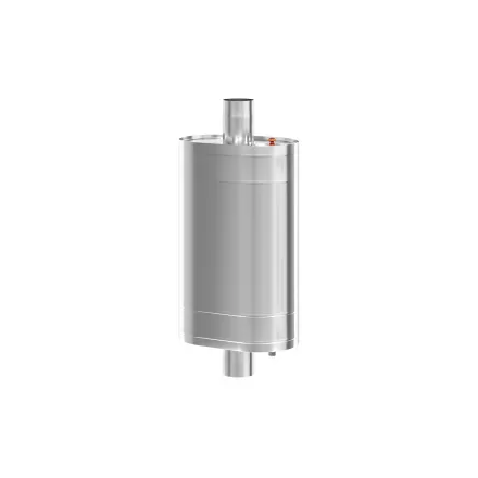 Бак на трубе Везувий 80л Ø115 (Овальный) (AISI 304) МП