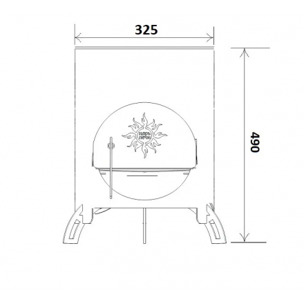 Печь под казан Царь-печи ДТ (8 ММ) 8 литров