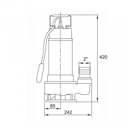 Насос погружной фекальный Marvel 1200 FE 333/12 A&P