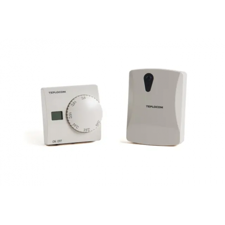 Термостат комнатный Teplocom TS-2AA/3A RF2, беспроводной, реле 250В, 3А