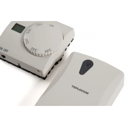 Термостат комнатный Teplocom TS-2AA/3A RF2, беспроводной, реле 250В, 3А