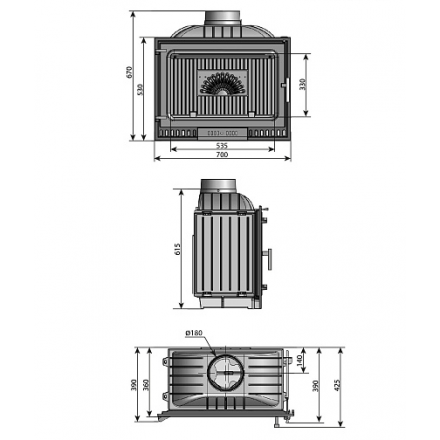 Каминная топка EVEREST Z14