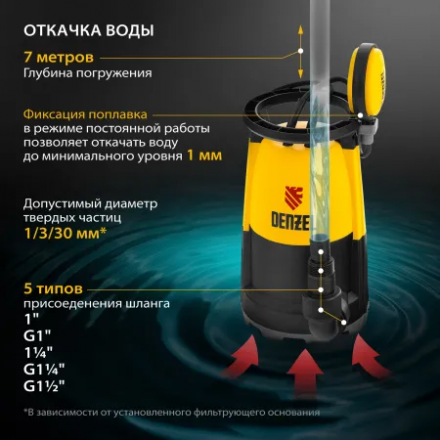 Дренажный насос Denzel DP-600S