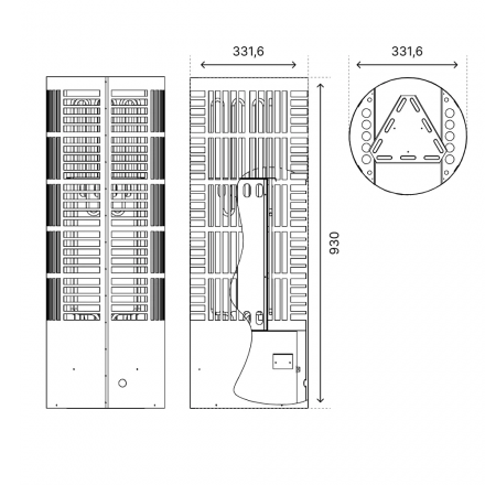 Электрическая печь BORN LINE 90E