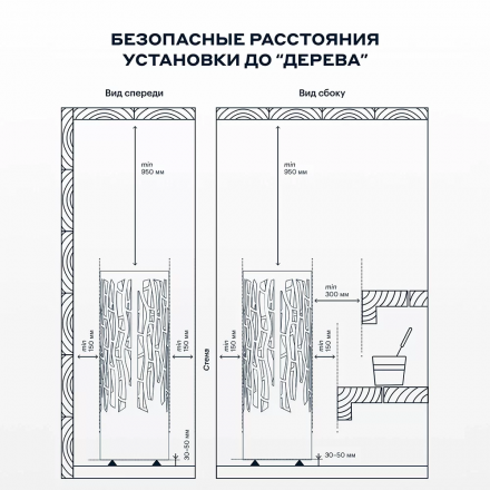 Электрическая печь BORN RAIN Black 90E
