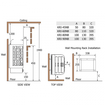 Электрическая печь Sawo Krios KRI-60NB-P