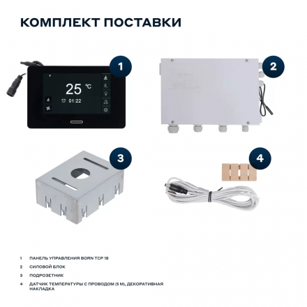 Сенсорный пульт управления BORN TCP 18 с Wi-Fi