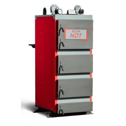 Твердотопливный котел Теплоприбор Rizon HOT 100 с вентилятором и контроллером