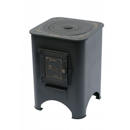 Печь под казан "Сибирь" с чугунной плитой и дверцей