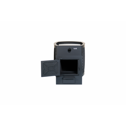 Печь банная чугунная Сибирь-15 Чугунная дверца с ВТК (Сетка)