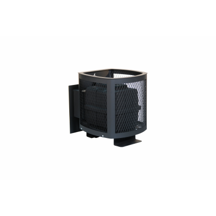 Печь банная чугунная Сибирь-15 Чугунная дверца с ВТК (Сетка)