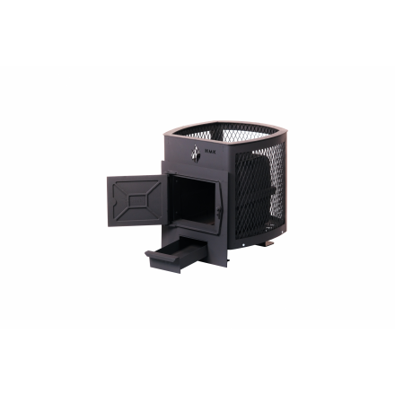 Печь банная чугунная Сибирь-15 Чугунная дверца без ВТК (Сетка)