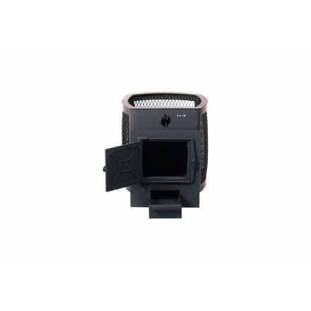 Печь банная чугунная Сибирь-15 Чугунная дверца без ВТК (Сетка)