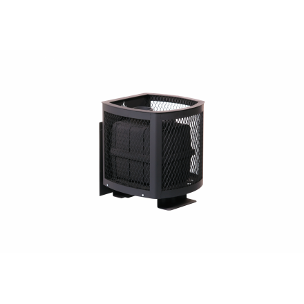 Печь банная чугунная Сибирь-15 Чугунная дверца без ВТК (Сетка)