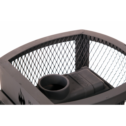 Печь банная чугунная Сибирь-15 Чугунная дверца без ВТК (Сетка)