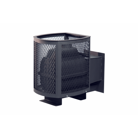 Печь банная чугунная Сибирь-20 Универсальная чугунная дверца (Сетка)