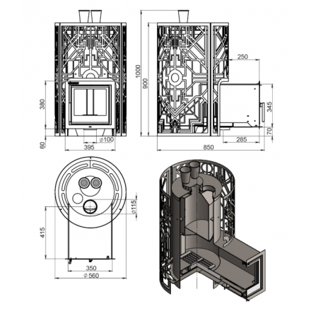 Печь для бани Everest Steam Master GALAXY 24 (226М)