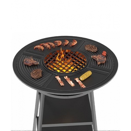  Чугунный Fantastic Gril Везувий Ø 700 (чаша+подставка+плита Gurman Ø700+крышка)