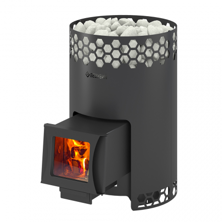 Печь для бани Везувий Черная Пчелка 20 С