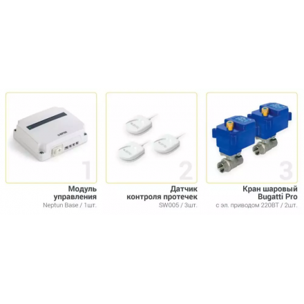 Система защиты от протечек Neptun Bugatti Base 3/4