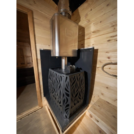 Печь для бани Скала 12Т стекло