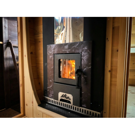 Печь для бани Скала 12Т стекло