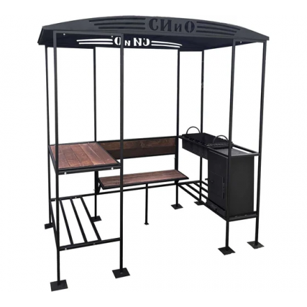 Мангал-беседка Лофт с печью