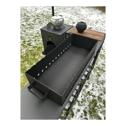 Мангал-беседка Царский с печью и дымоходом