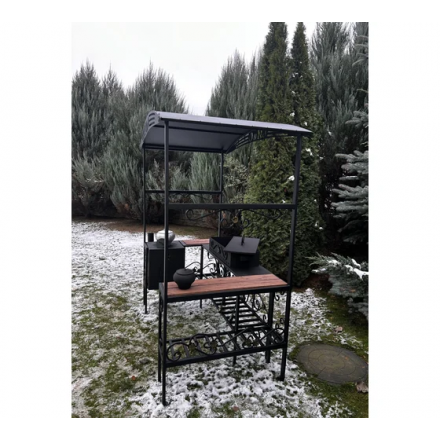 Мангал-беседка Царский с печью и дымоходом