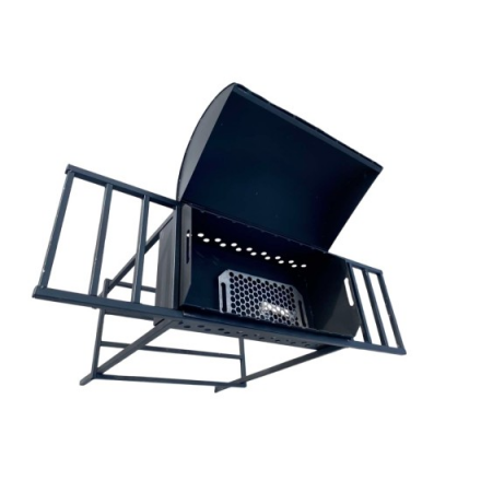 Мангал стационарный ComfortProm Велес с крышкой